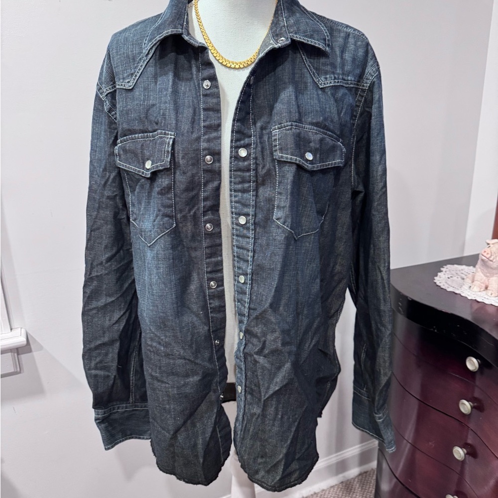 Tommy Hilfiger Dark Blue Denim Shirt